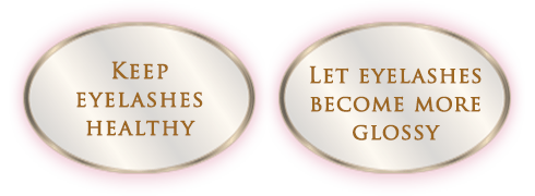 Keep eyelashes healthy/Let eyelashes become more glossy